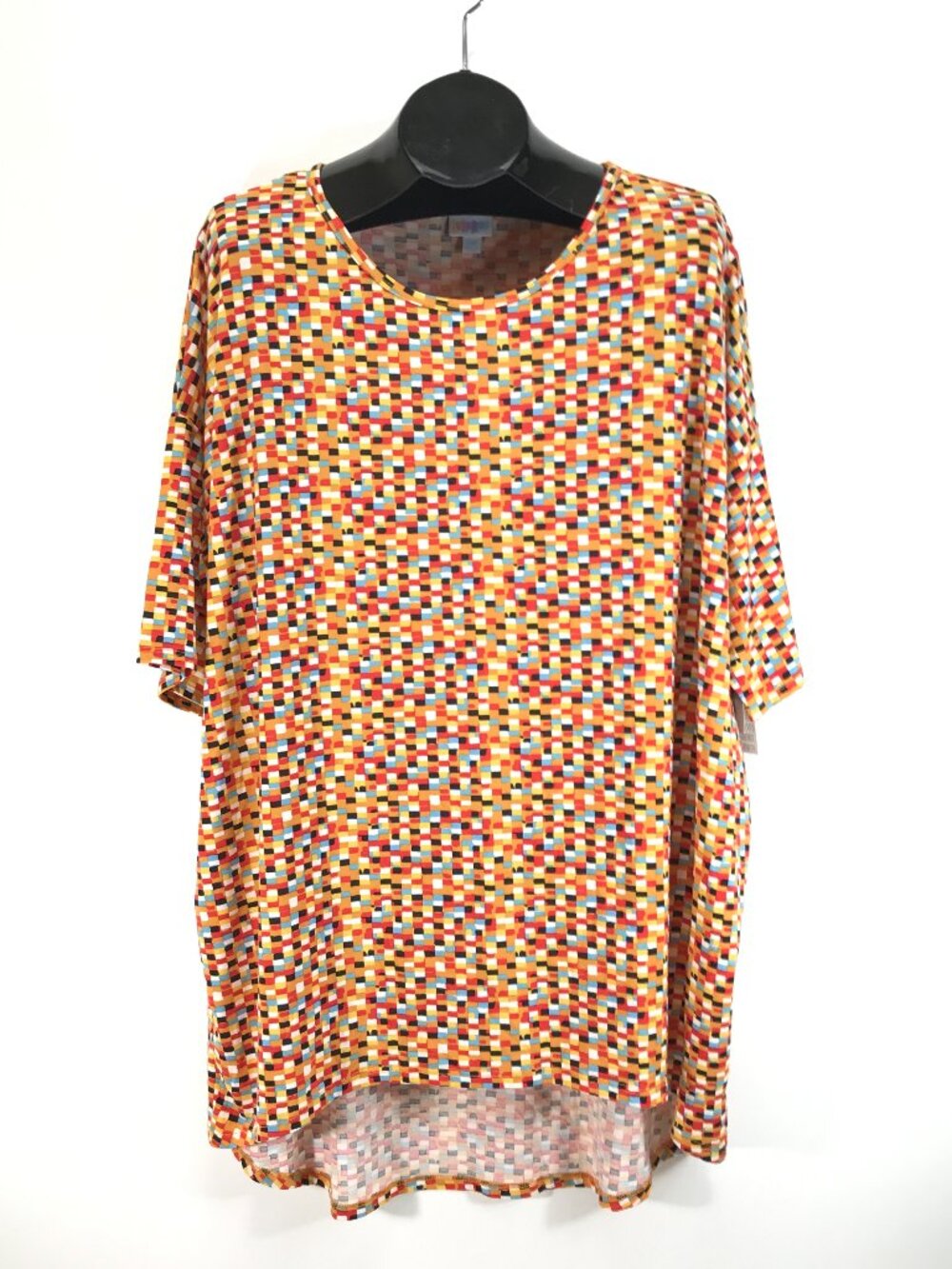 NEW LuLaRoe Irma Tunic Top Women's Plus 2XL Geometric Stretch Oversized High-Low